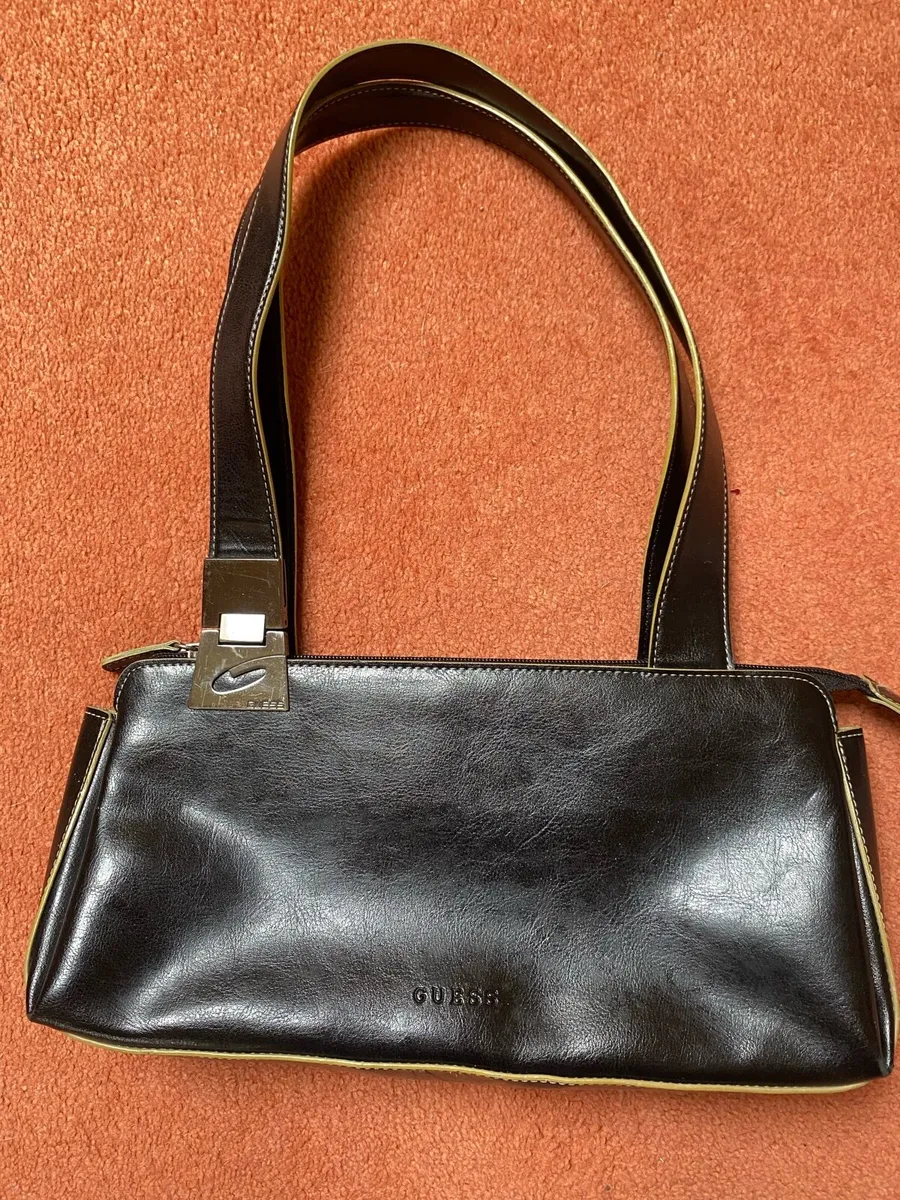 Guess Black Leather Shoulder Bag - Image 1