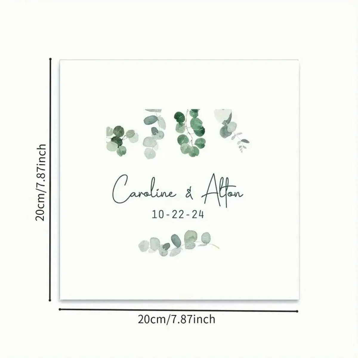 Napkins - Elegant Green Leaf Design - Image 2