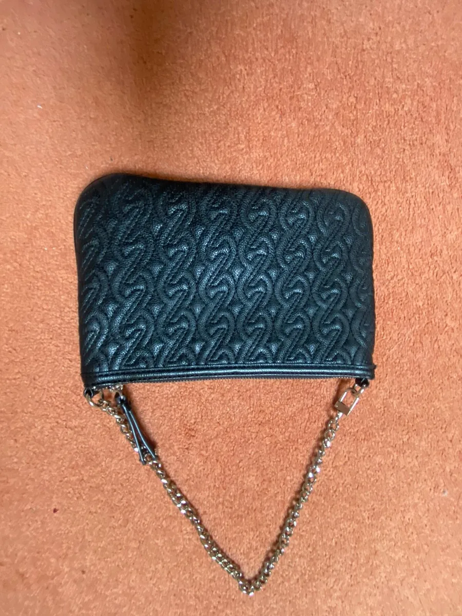 Nine West Black Shoulder Bag with Silver Chain - Image 2