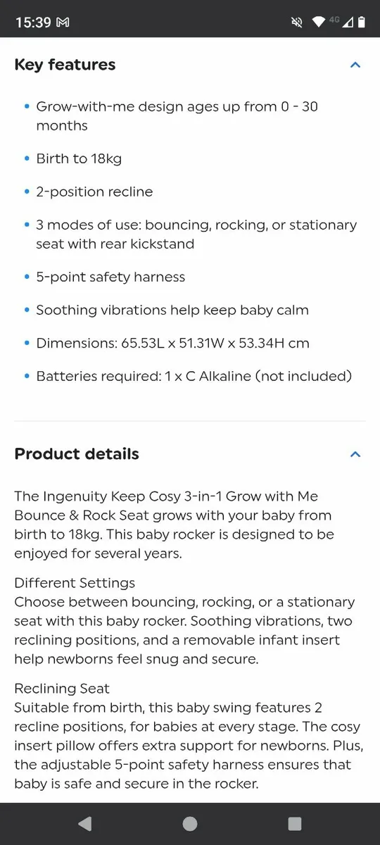 Bounce & Rock Seat 3-in-1 - Image 2
