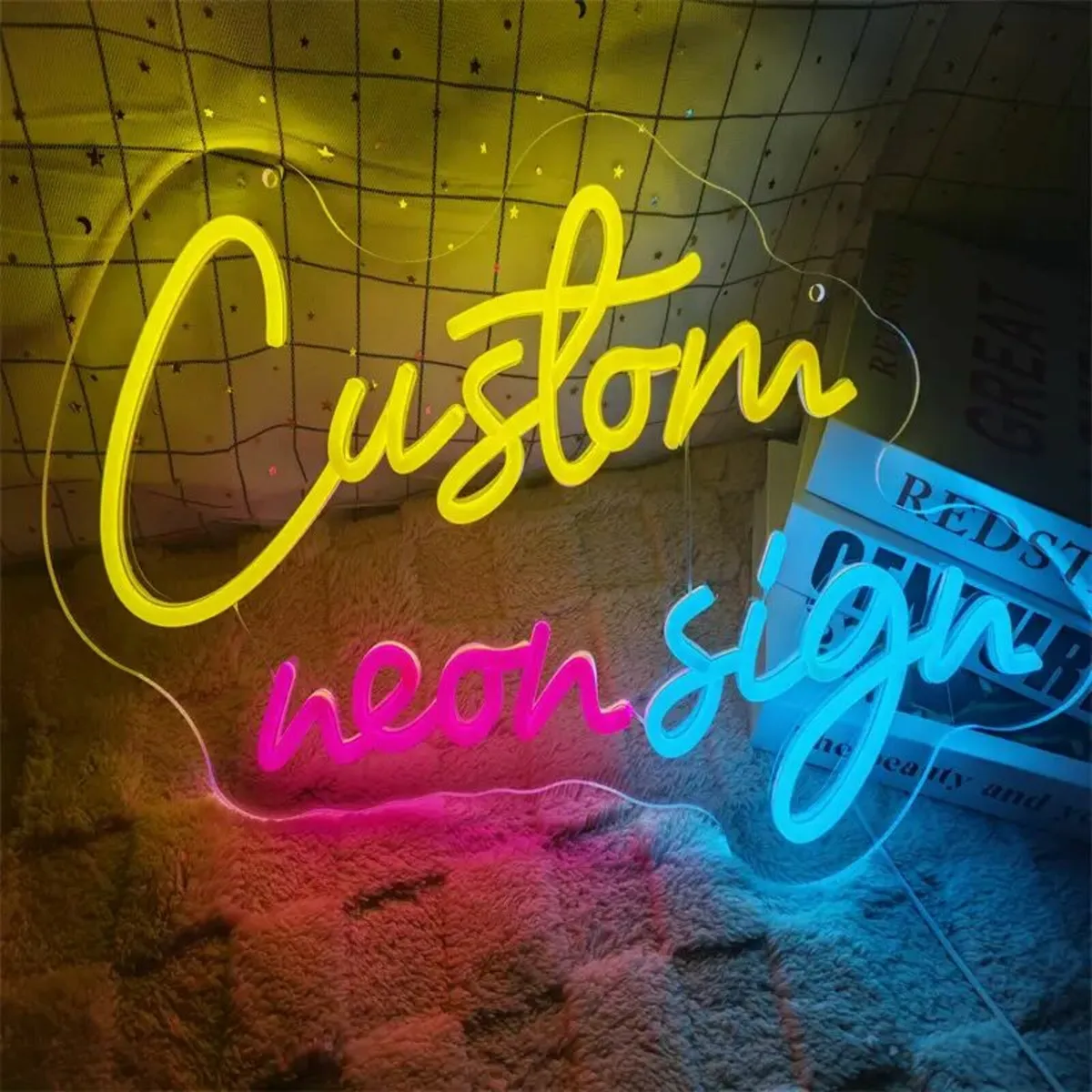 Customizable Double Row LED Neon Sign - Image 3