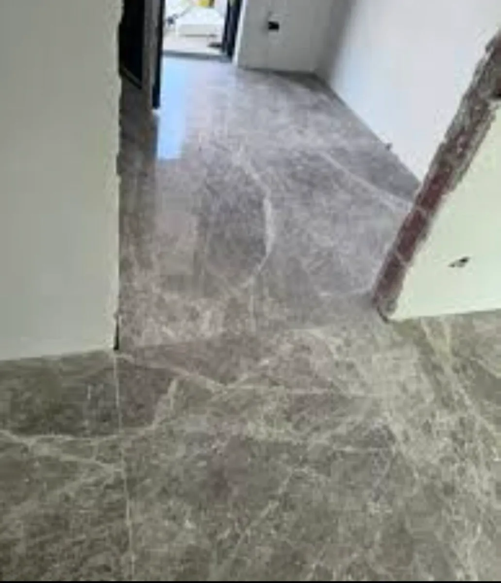 Grey Marble Bathroom Floor - Image 1