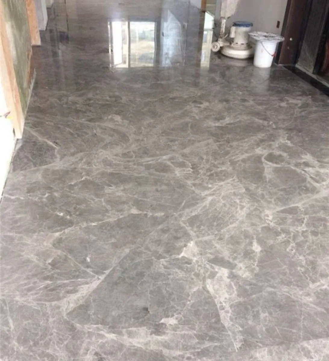 Grey Marble Bathroom Floor - Image 2