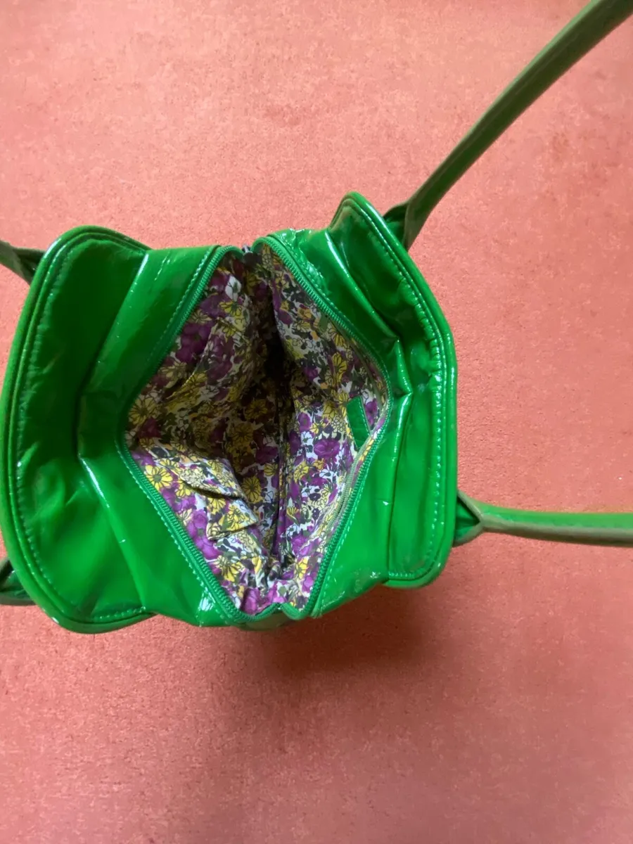 M&S Per Una Bright Green Bag - Image 1