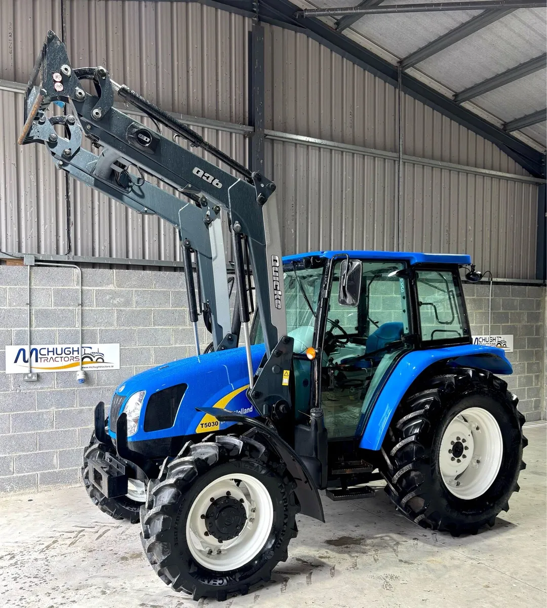 2012 NEW HOLLAND T5030 c/w Quicke Q36 - Image 1