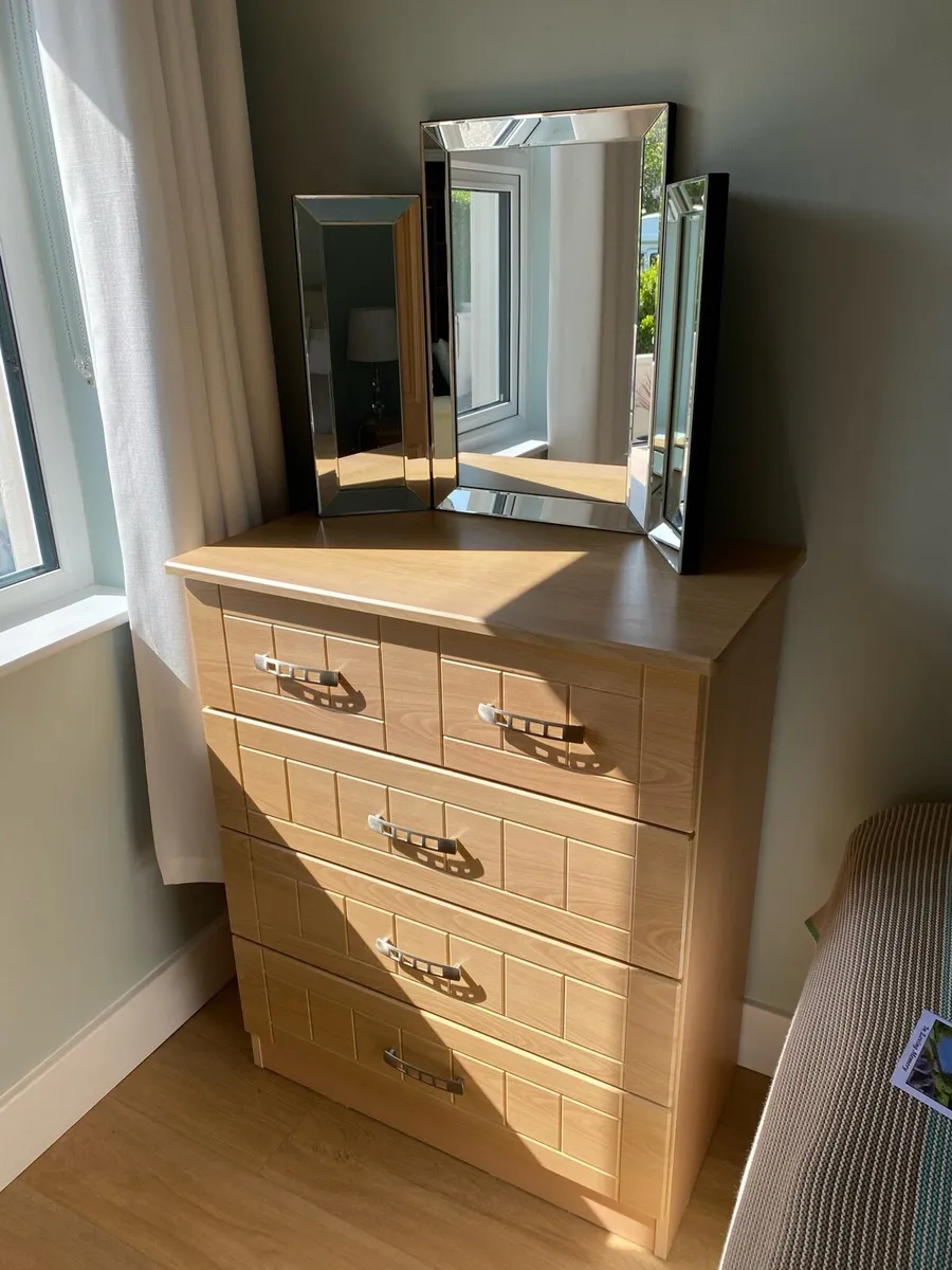 Locker, Chest of Drawers and a Mirror - Image 1