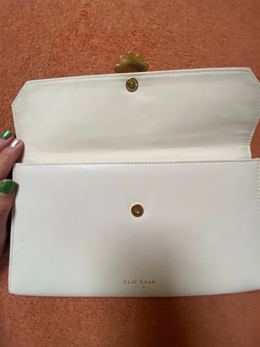 Ellie Saab parfums Clutch Bag with Flower Clasp - Image 3