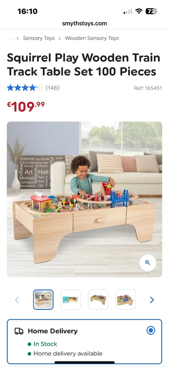 Wooden Train Table with Accessories - Image 4