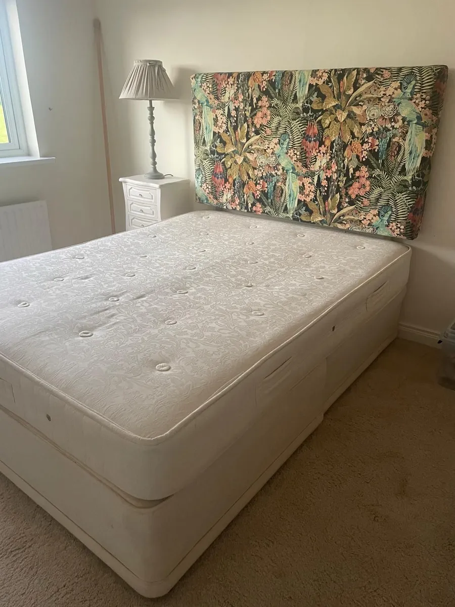 Bed and headboard