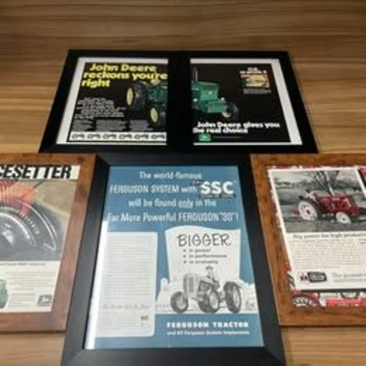 Original Framed Vintage Adverts from 1930s – 1970s - Image 1