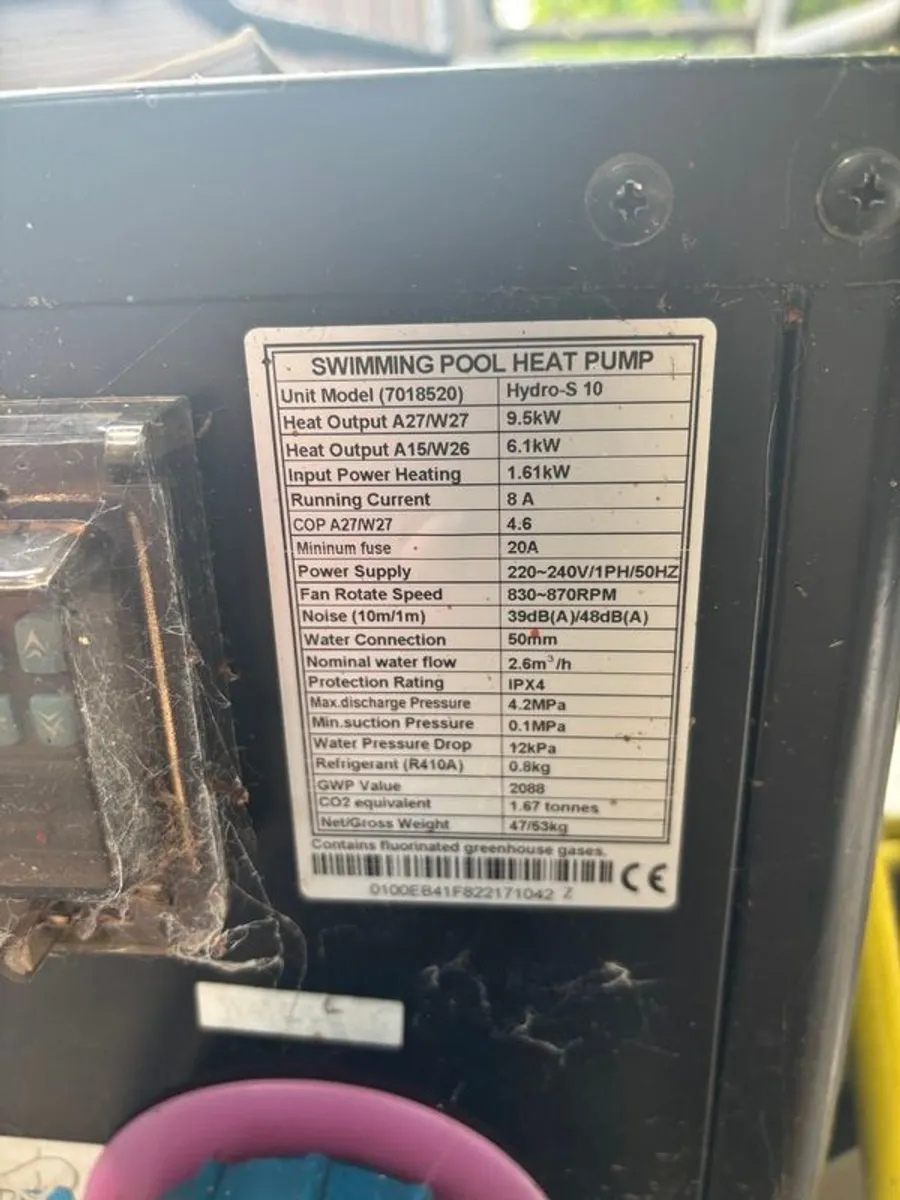 Swimming Pool 9.5KW Heat Pump Pool Heater - Image 4