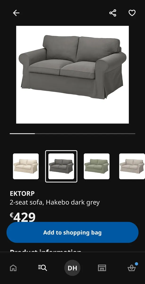2 seater sofa - Image 1