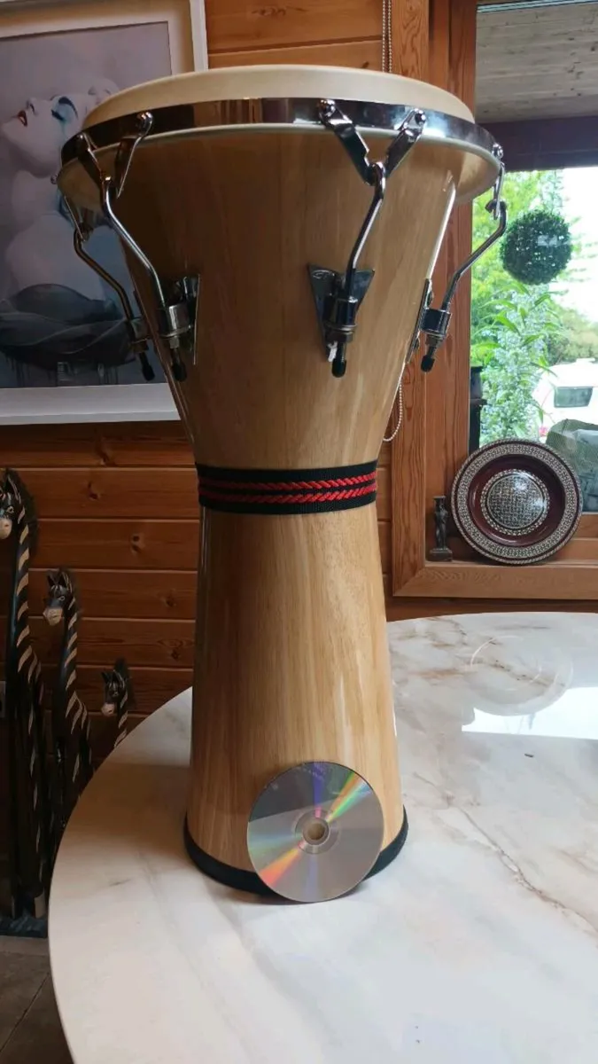 Djembe 25 inch tall drum, D18, handmade - Image 1