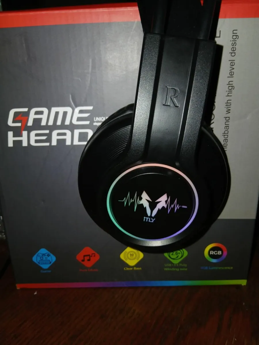 Gaming Headset Super Bass Gaming Headset ,Light He - Image 2