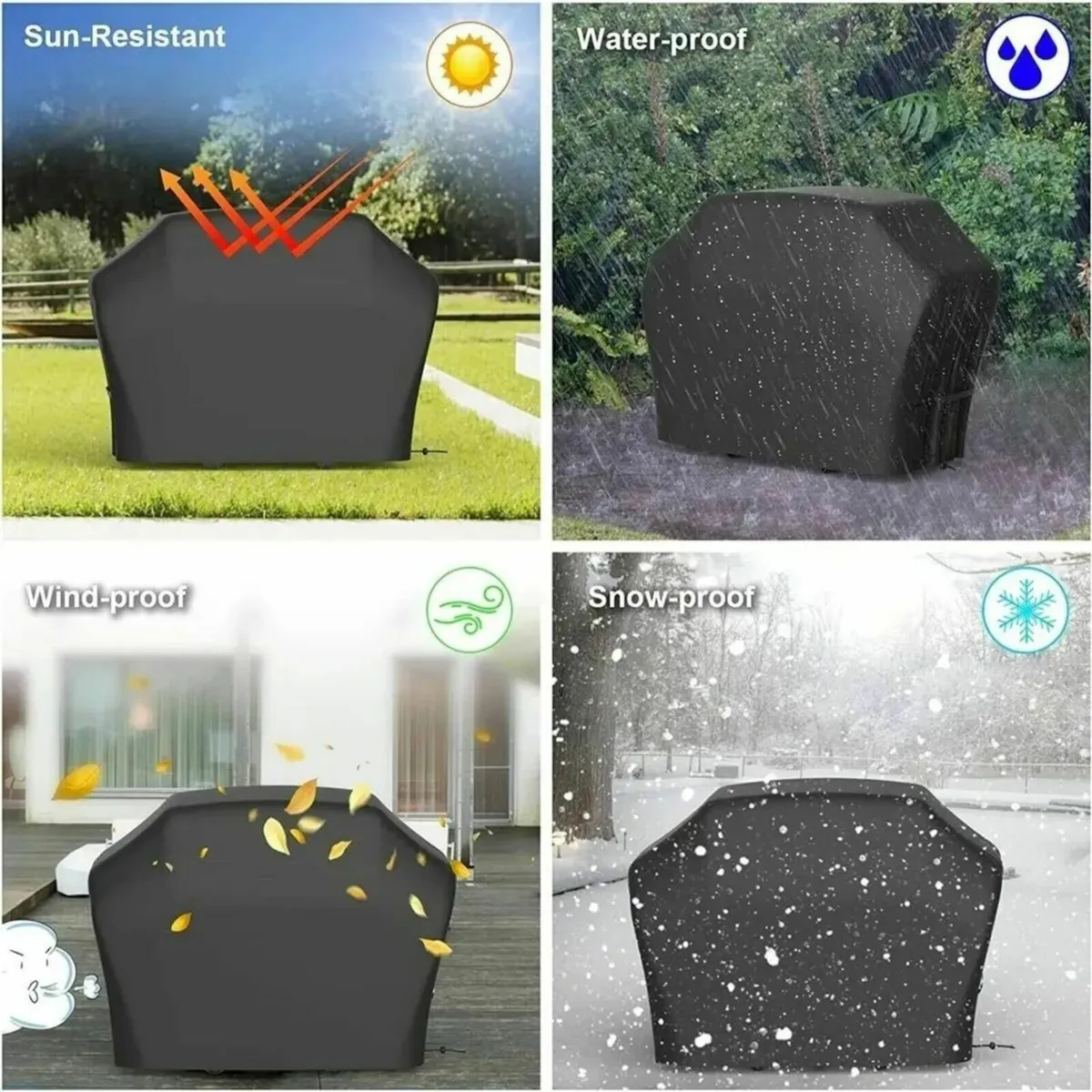 Protect Your BBQ: Large Windproof Cover - Image 4