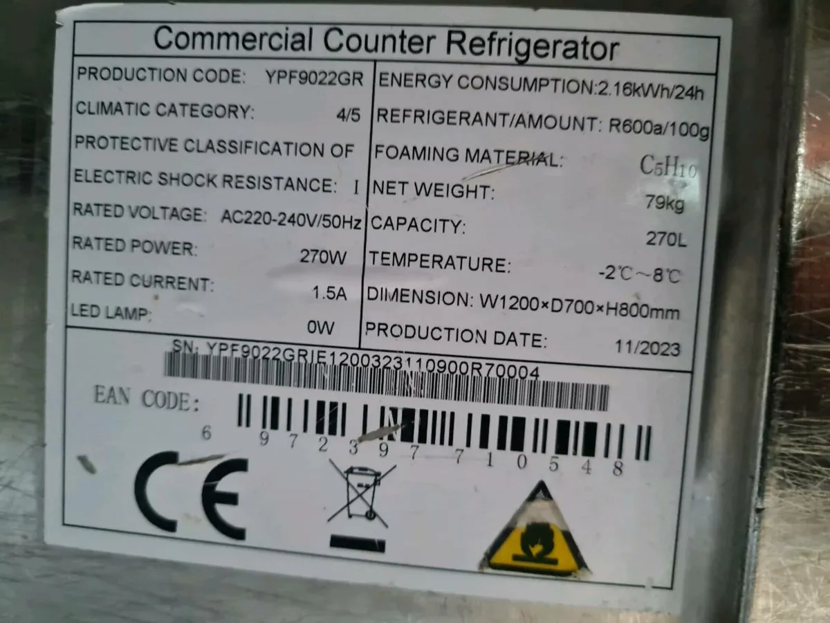 Atosa 2 door Counter Fridge 2023 - Image 3