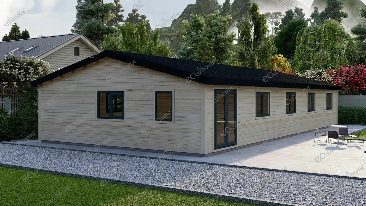 ECOHOME Log Cabins 5 Bedroom 8m x 16m Modular Home - Image 2