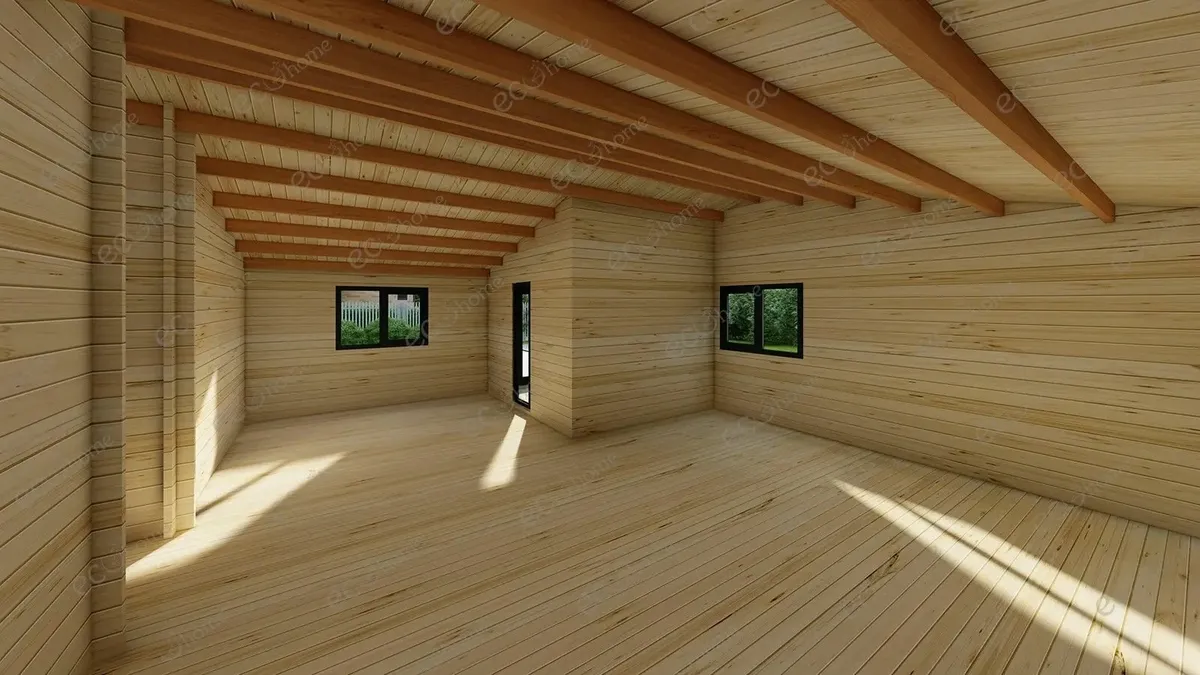 ECOHOME Log Cabins 5 Bedroom 8m x 16m Modular Home - Image 3