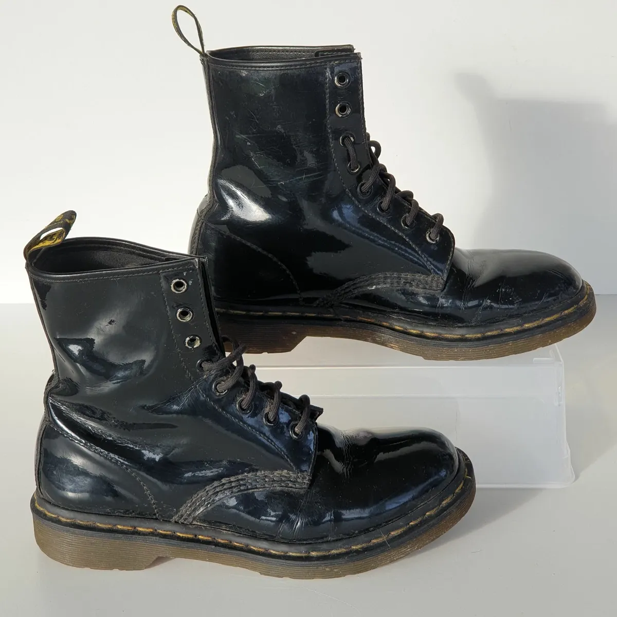 Dr Martens boots black patent leather size 7 - Image 3