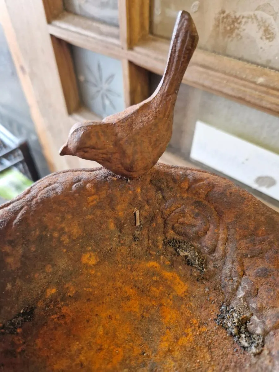 Vintage Weathered Bird Bath - Image 3