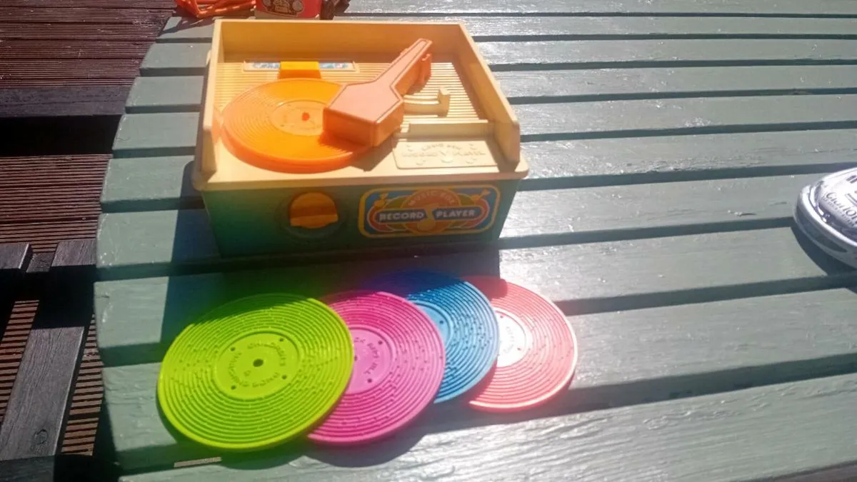 Vintage Fisher Price record player - Image 1