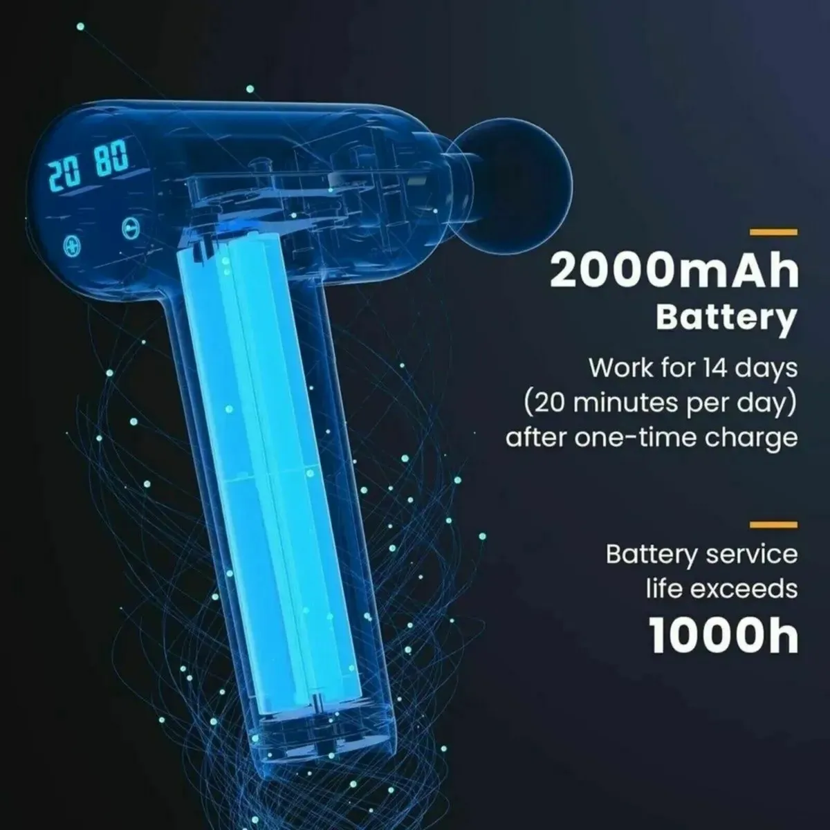 Massage Gun: 8 Heads for Muscle Relief - Image 3