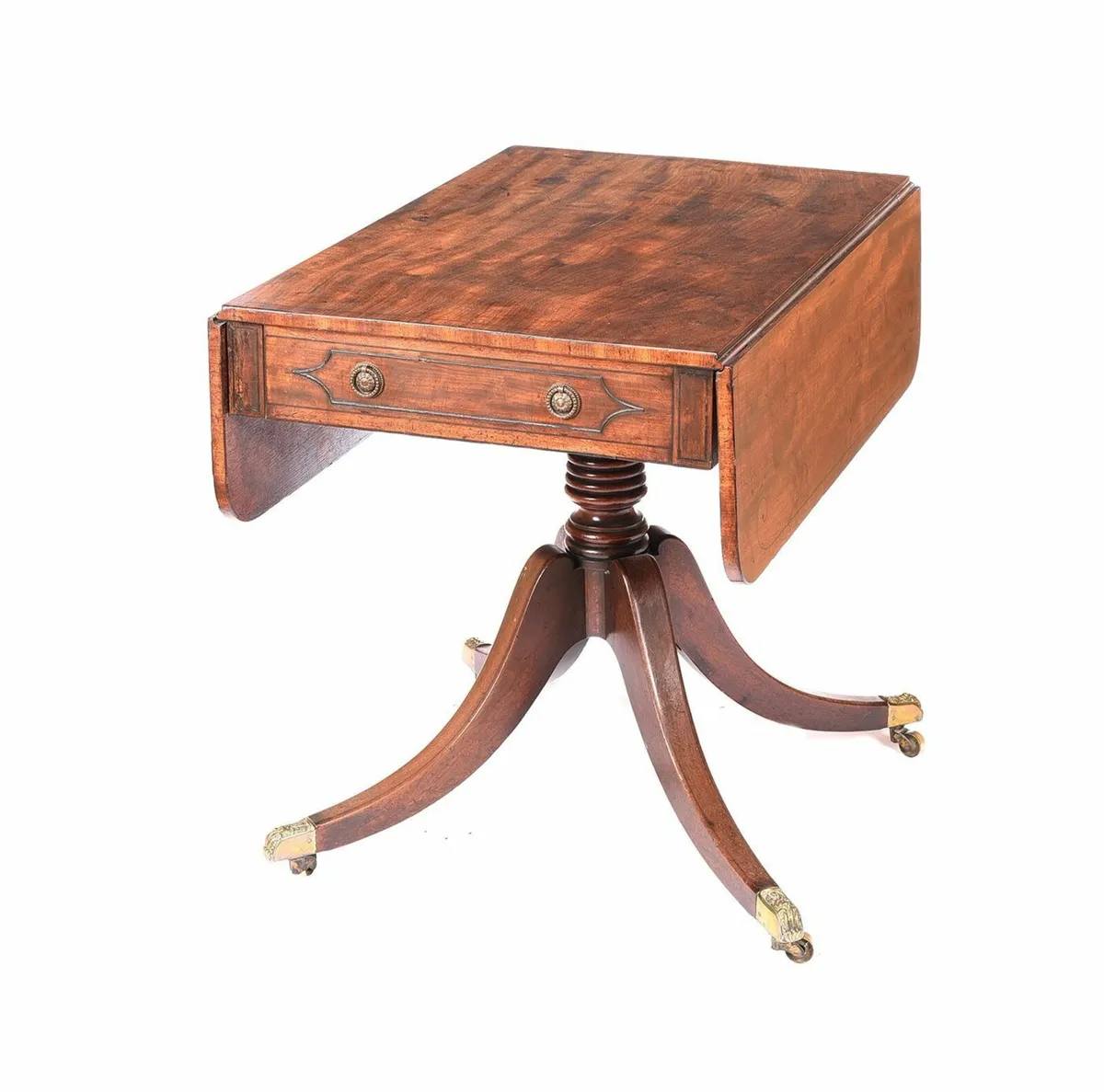 georgian inlaid pembroke table - Image 3