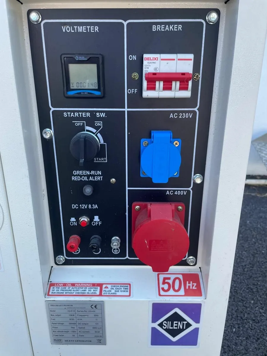 Diesel Generator 11KVA, Only 2 hours on Clock - Image 3