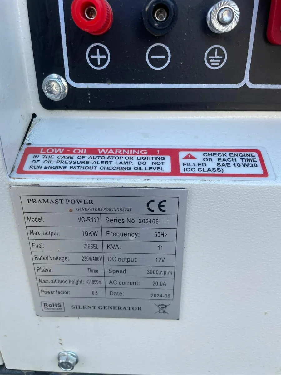 Diesel Generator 11KVA, Only 2 hours on Clock - Image 4