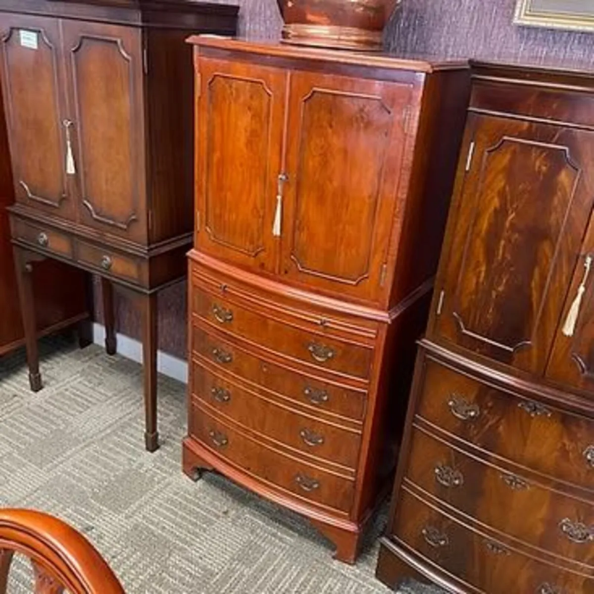 Beautiful yew drinks cabinet - Image 1