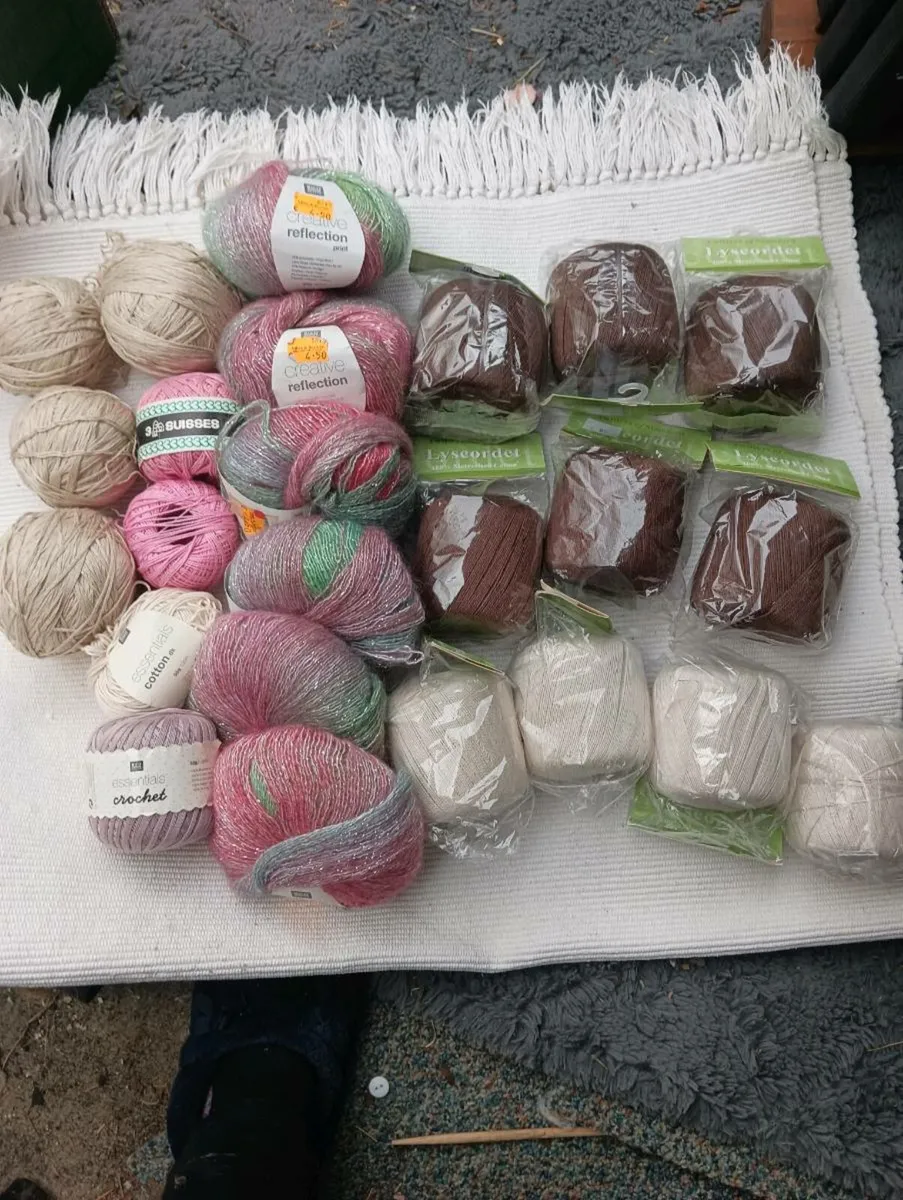 Lovely RICO wool,100%mercerised cotton lot. - Image 1