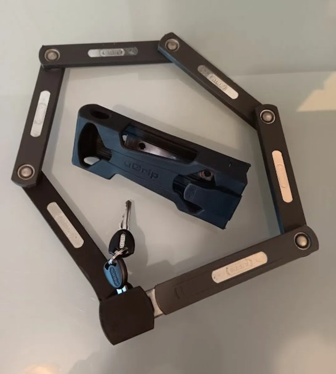 abus bordo ugrip folding lock + 2 keys - Image 1