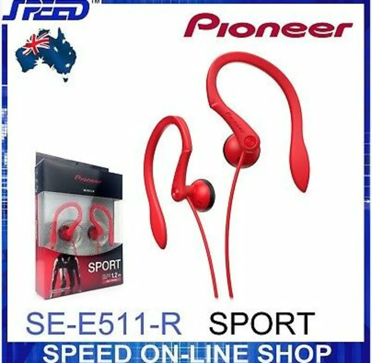 Pioneer SE-E511-R Open-Air Dynamic Sport Red Earph