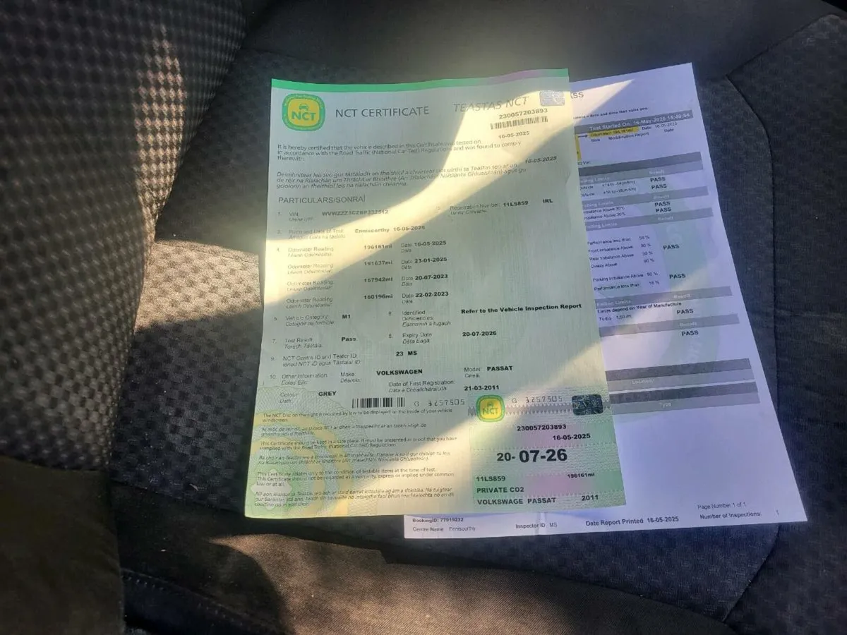 Vw passat 1.6 tdi nct 07/26 - Image 2