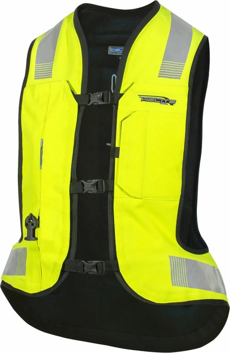 Helite Turtle 2.0 Hi-Vis Airbag Vest Size Large - Image 1
