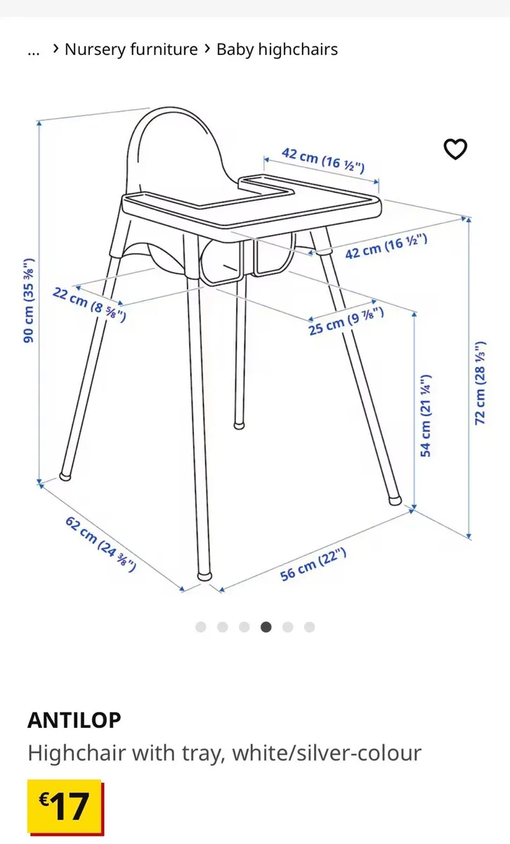 High chair antilop IKEA & free supporting cushion - Image 4