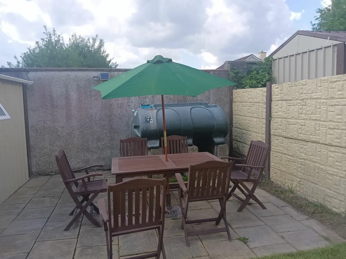 Garden furniture with pedestal and iron base cz - Image 1