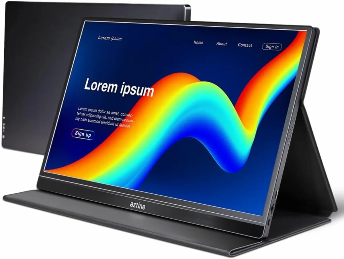 Aztine 15.6" 1080p Full HD IPS Portable Monitor - Image 2