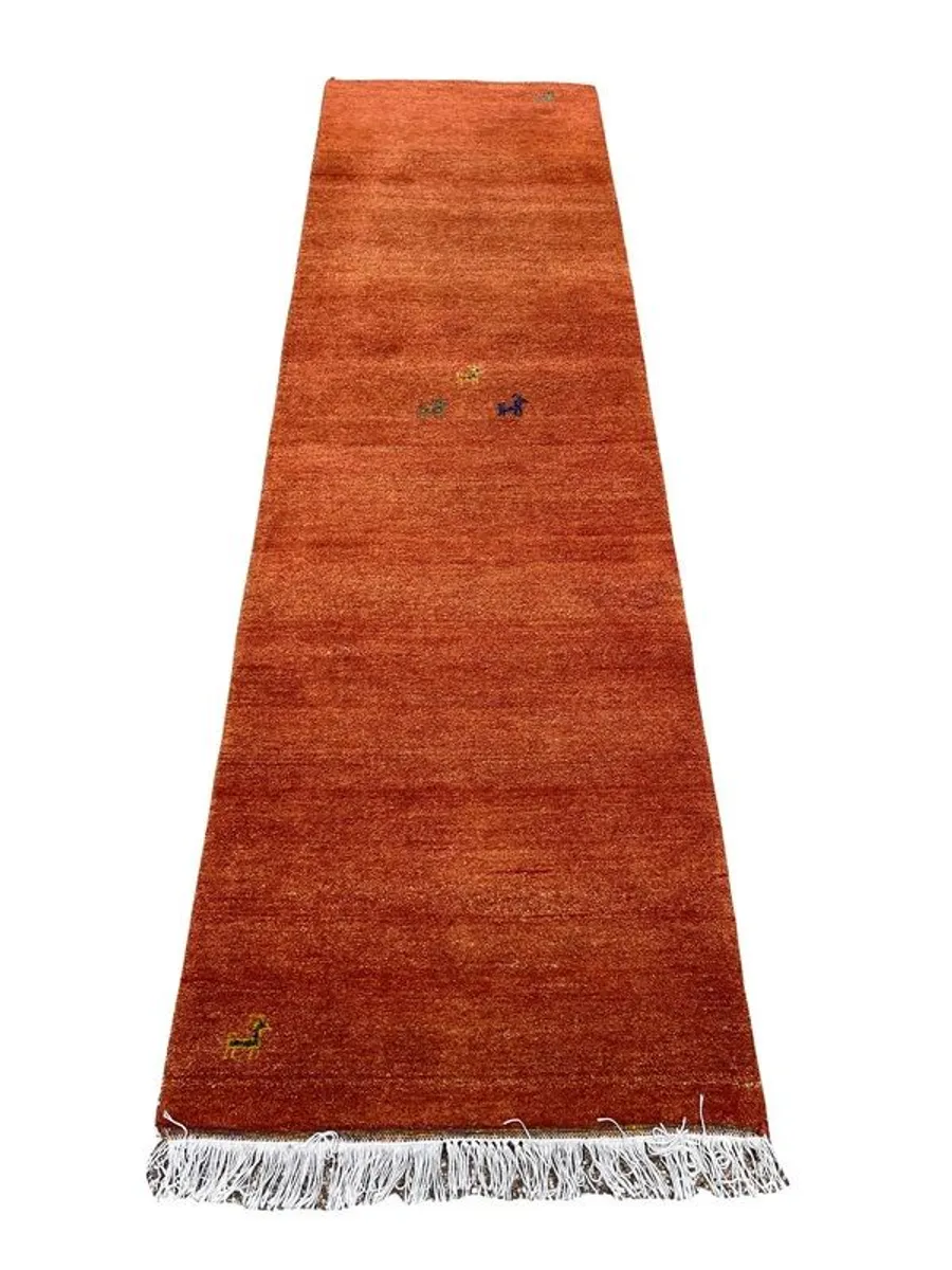 Beautiful Gabbeh Hand Knotted Vintage Runner . - Image 1