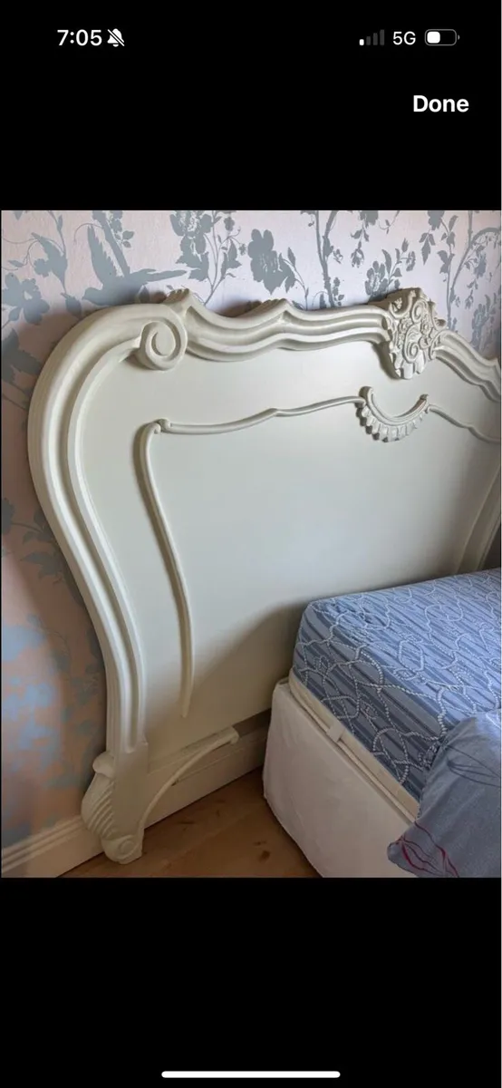 Laura Ashley cream headboard - Image 3