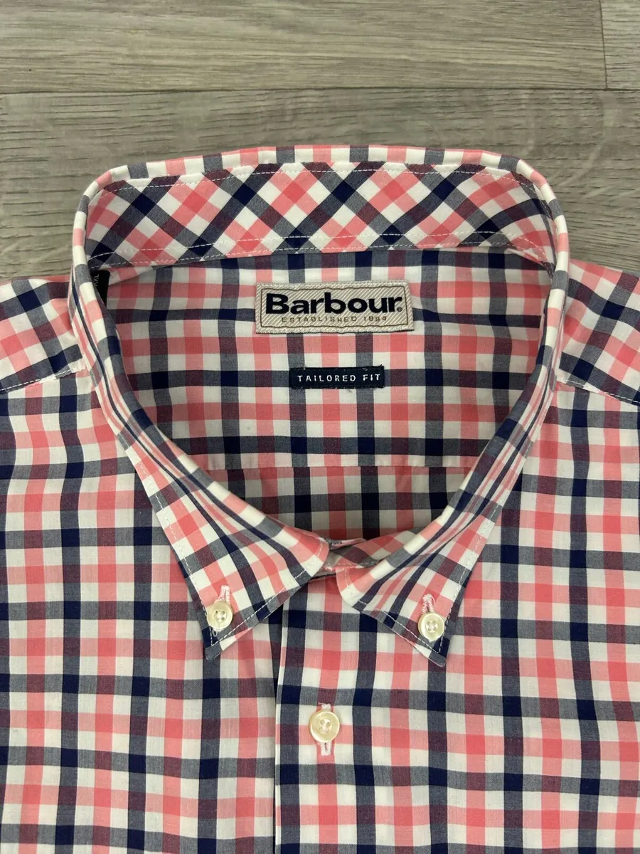 Barbour Button Down Check Shirt Mens XXL - Image 4