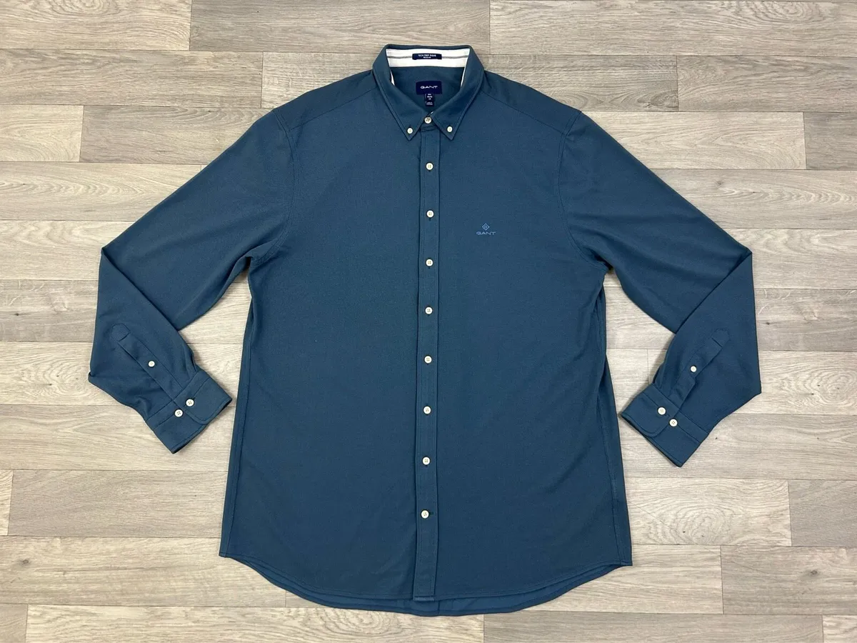 Gant Tech Prep Pique Button Down Shirt Mens XXL - Image 1
