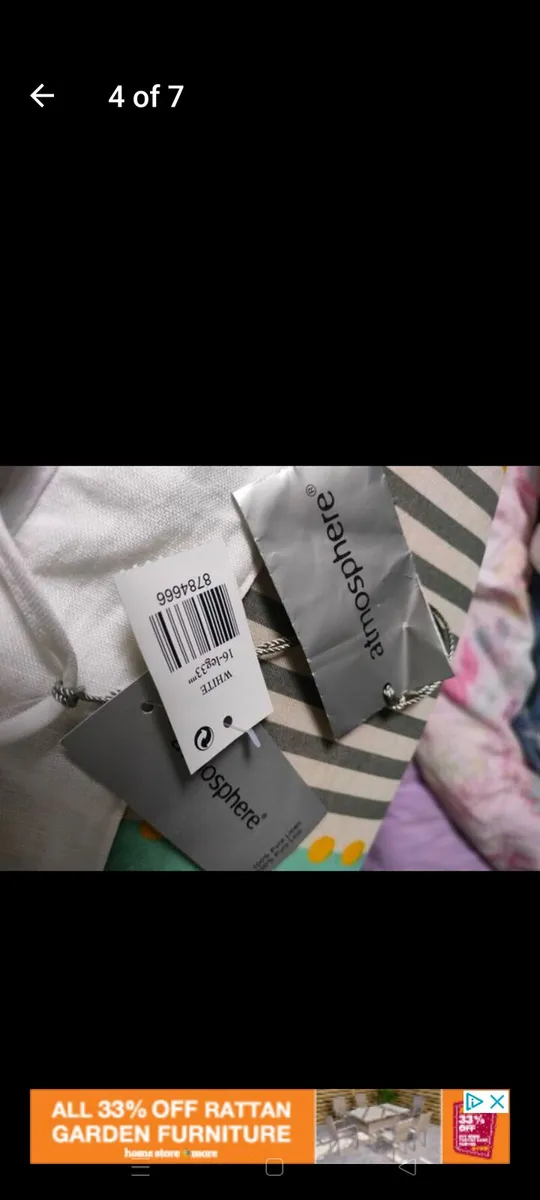Ladies white,  linen trousers, New with tags - Image 4