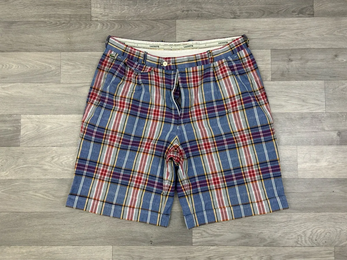 Lacoste Check Shorts Mens Medium W35 - Image 1