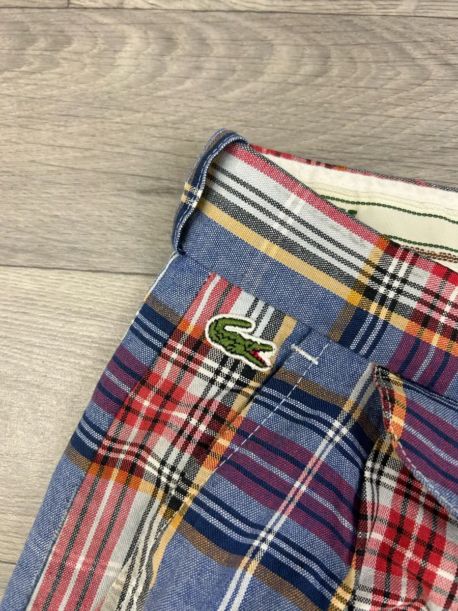 Lacoste Check Shorts Mens Medium W35 - Image 3