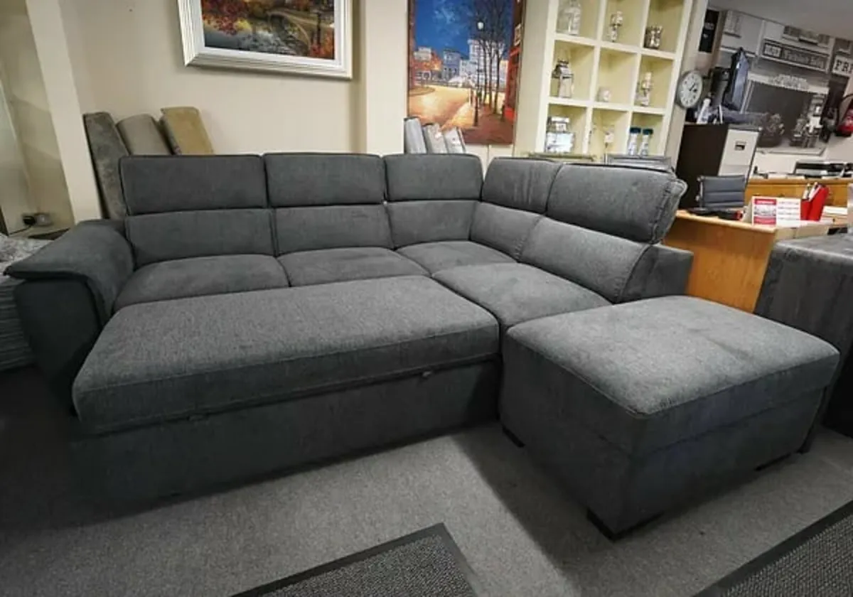Brand new Prague corner sofa beds reduced