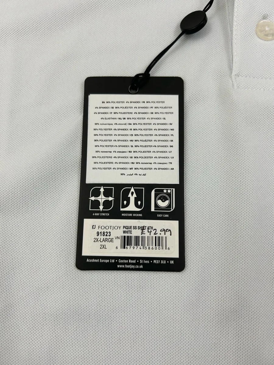 NEW FootJoy FJ Golf Polo Shirt Mens XXL - Image 4