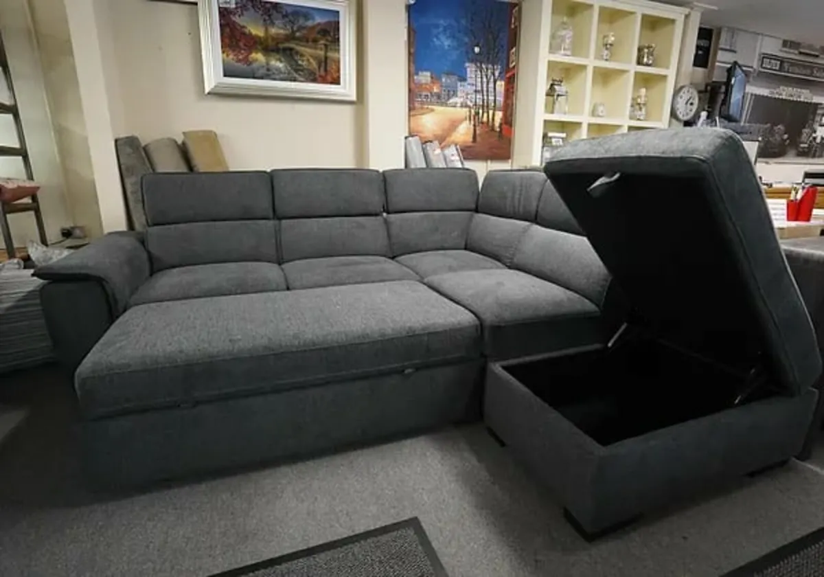 Brand new Prague corner sofa beds reduced