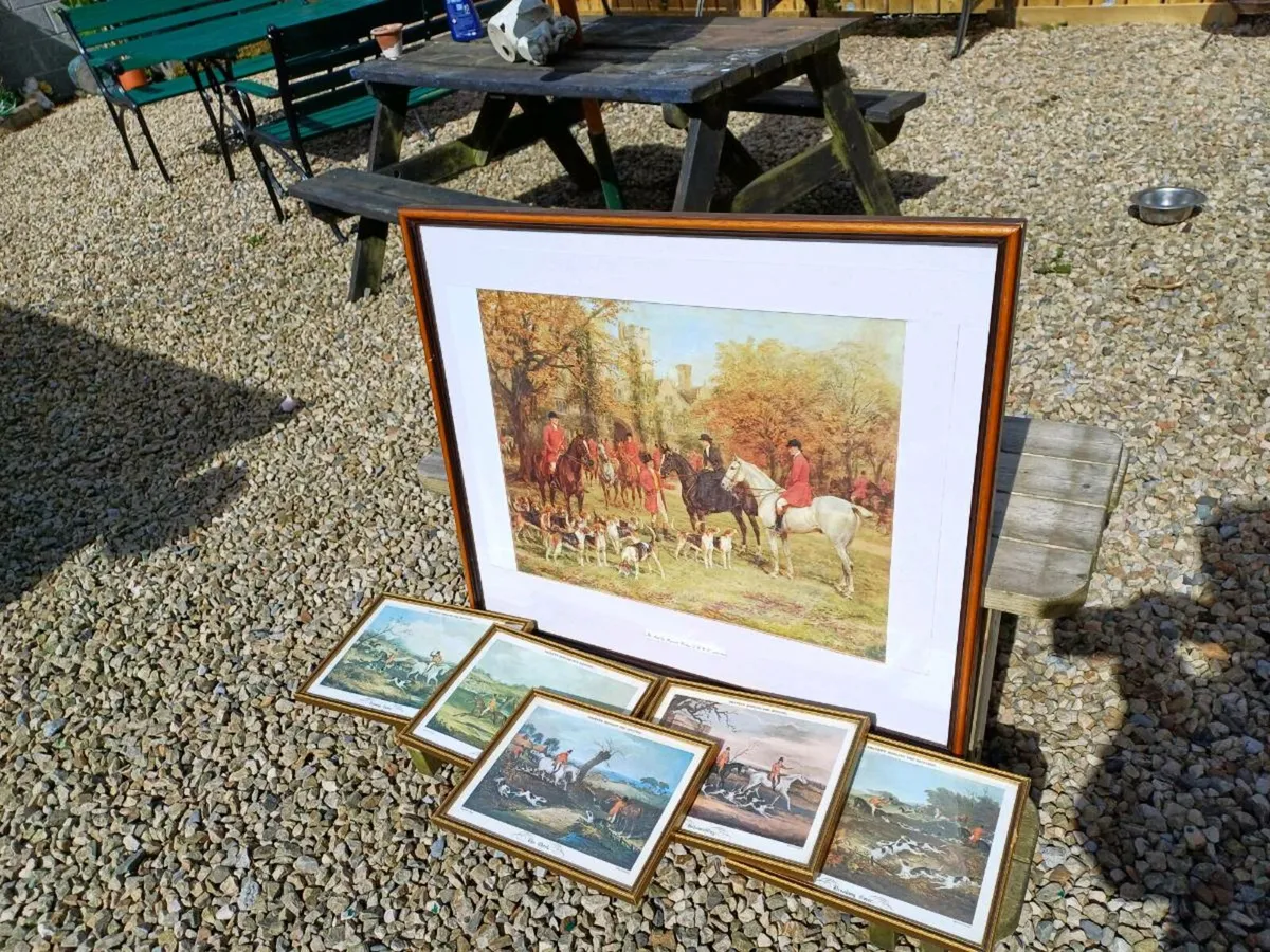 Collection of Vintage Fox-Hunting Pictures - Image 1