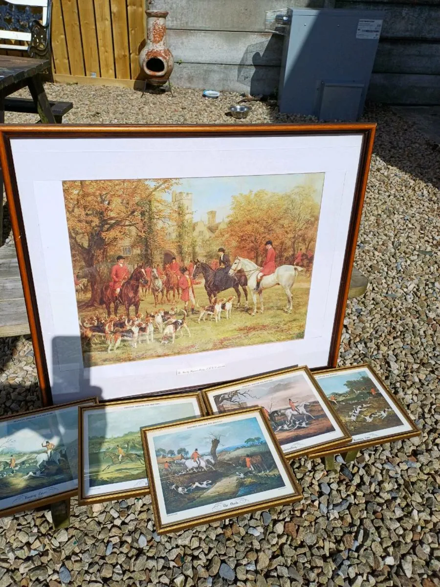 Collection of Vintage Fox-Hunting Pictures - Image 3